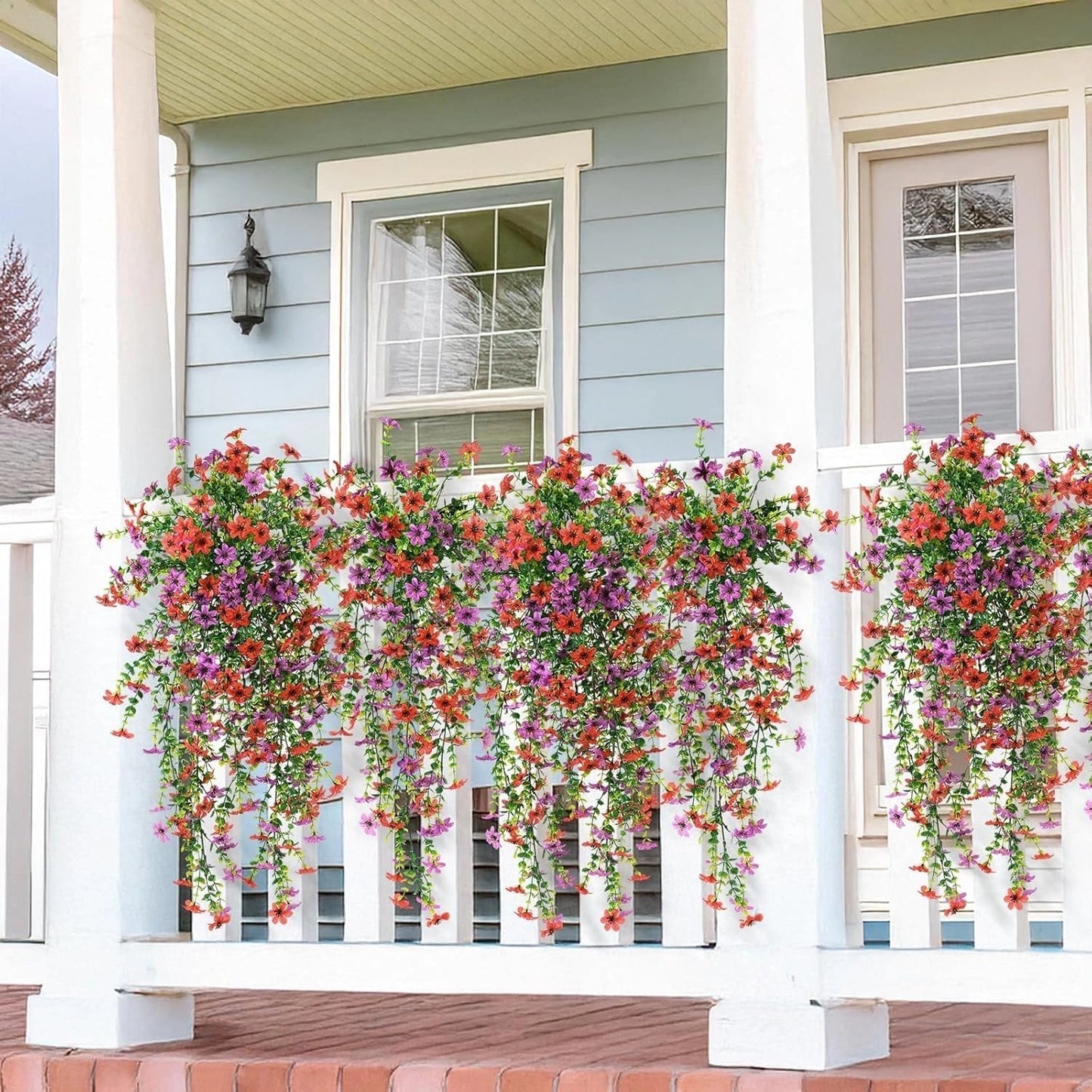✨ Buy 1 Get 1 Free ✨🌷Cascading Daisy and Eucalyptus Flowers for Outdoor – UV Resistan