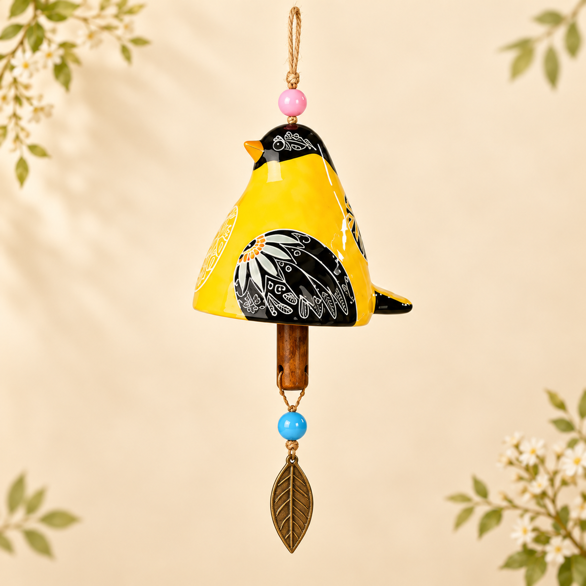 🐦🎨 Garden Songbird Wind Chime--a touch of colour and song for porch and garden