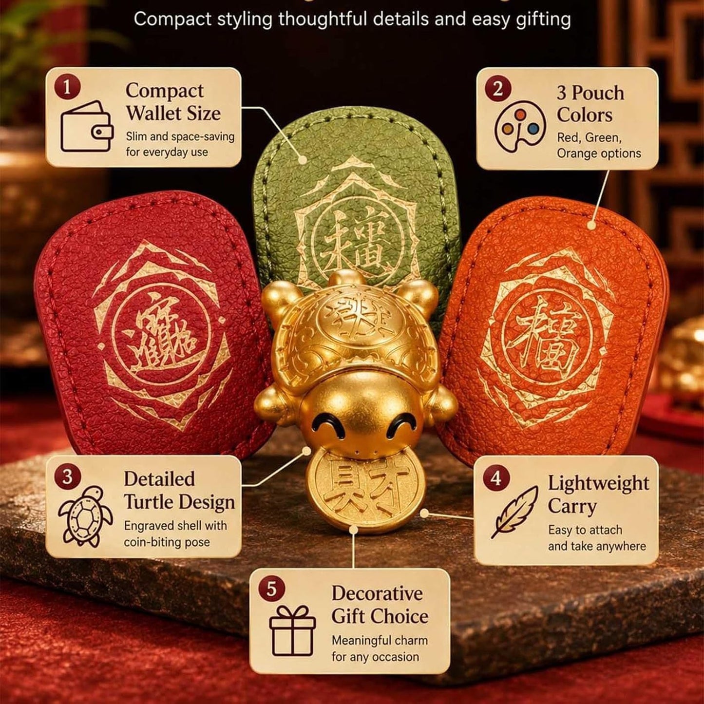 🐢2026 Golden Turtle Wealth Charm – Bite Down on Prosperity! 🍀✨