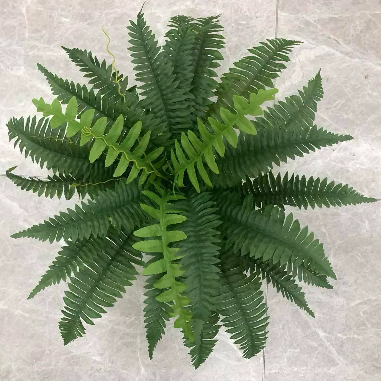 🌿So real, you’ll try to water it☀️ Sun won’t fade it, rain won’t ruin it – outdoor‑ready artificial fern!   🛡️