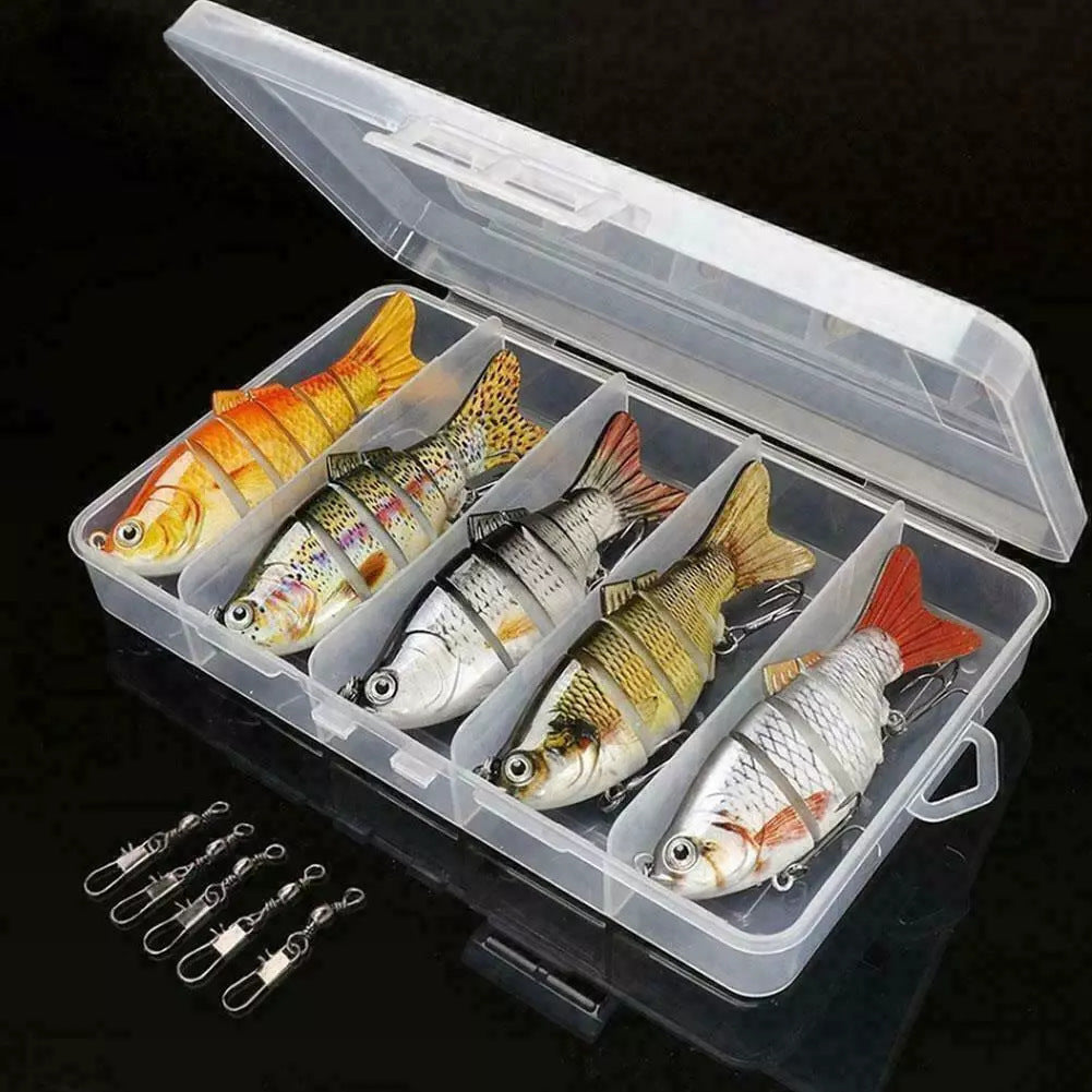 🐟 6-Segment Articulated Lure: The ultra-realistic "S" swimming action that drives pike wild! 🎣