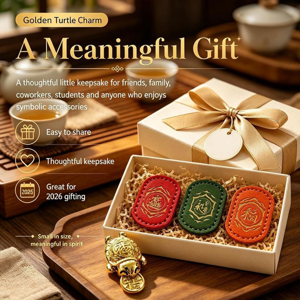 🐢2026 Golden Turtle Wealth Charm – Bite Down on Prosperity! 🍀✨