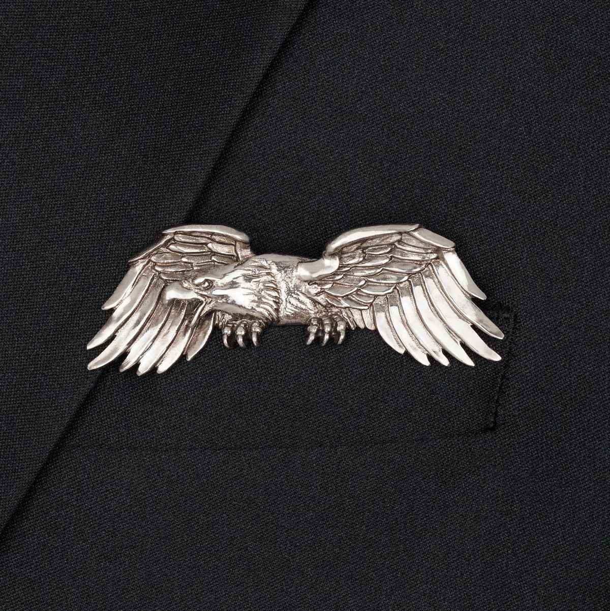 🐊✨ Sculptural Animal Metal Pocket Square