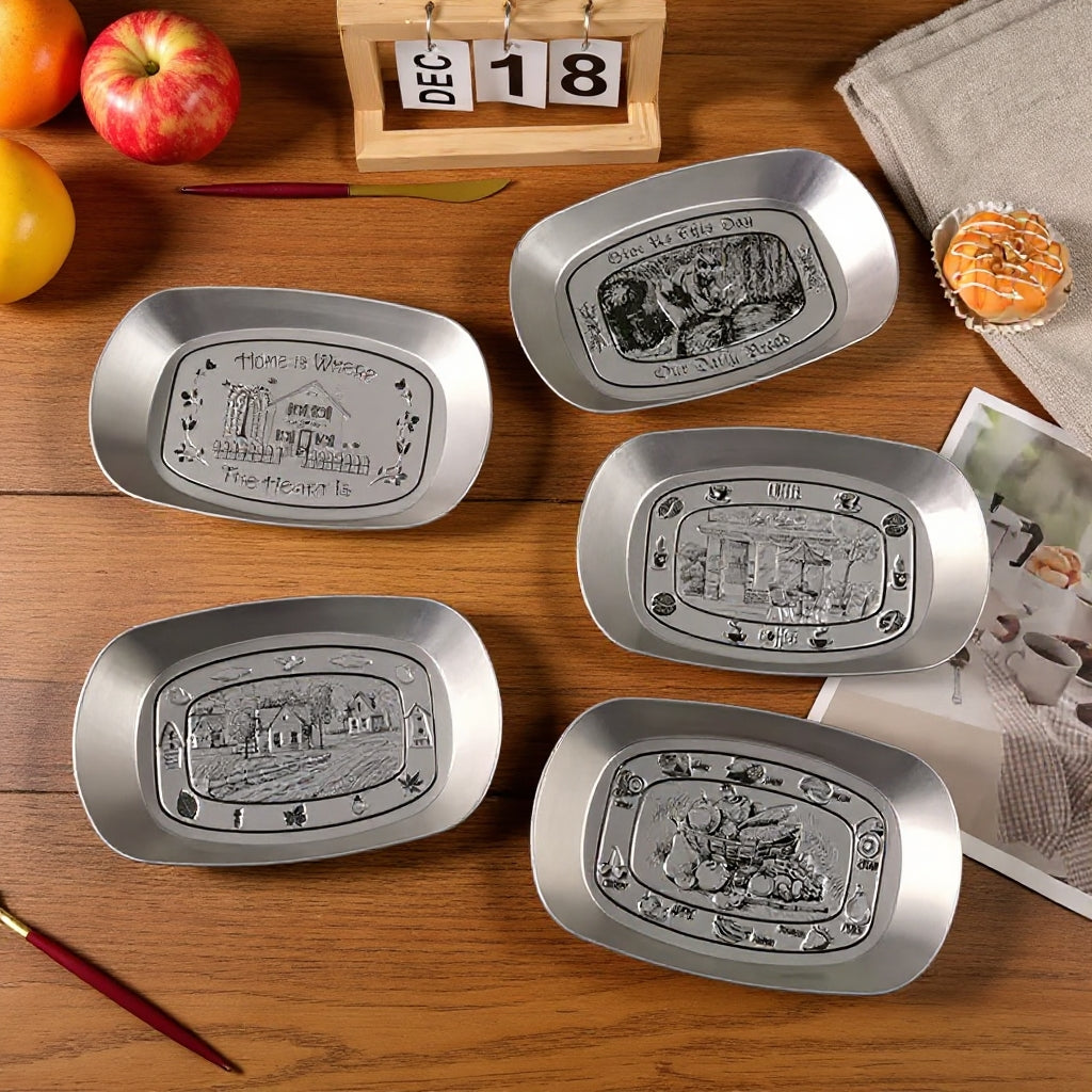 🍽️ Retro-style dinner plat--Upgrade your dinner parties with timeless elegance ✨