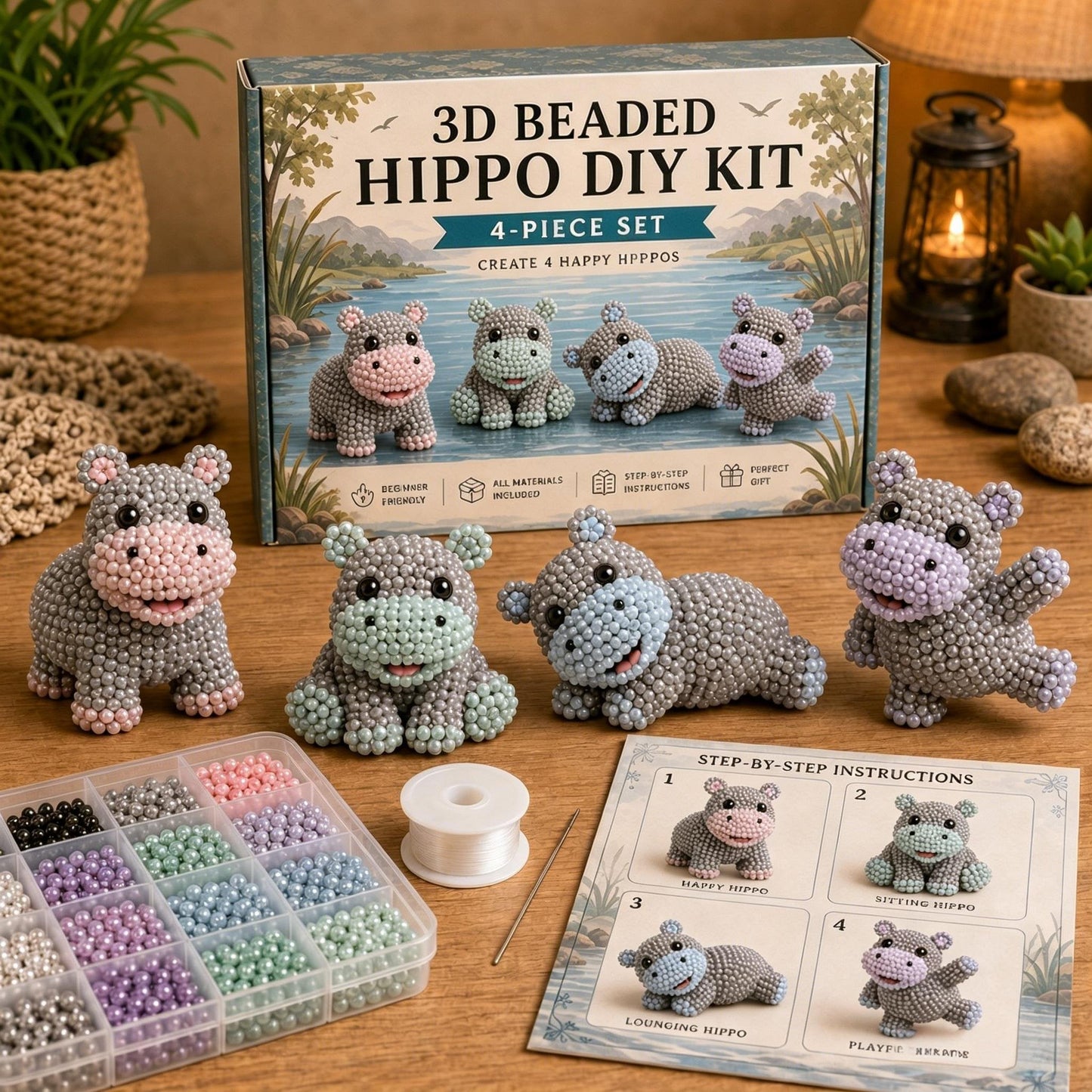 🐦Your New Favorite Cozy Hobby Is Here! ✨ Tiny 3D Beaded Animal DIY Kit