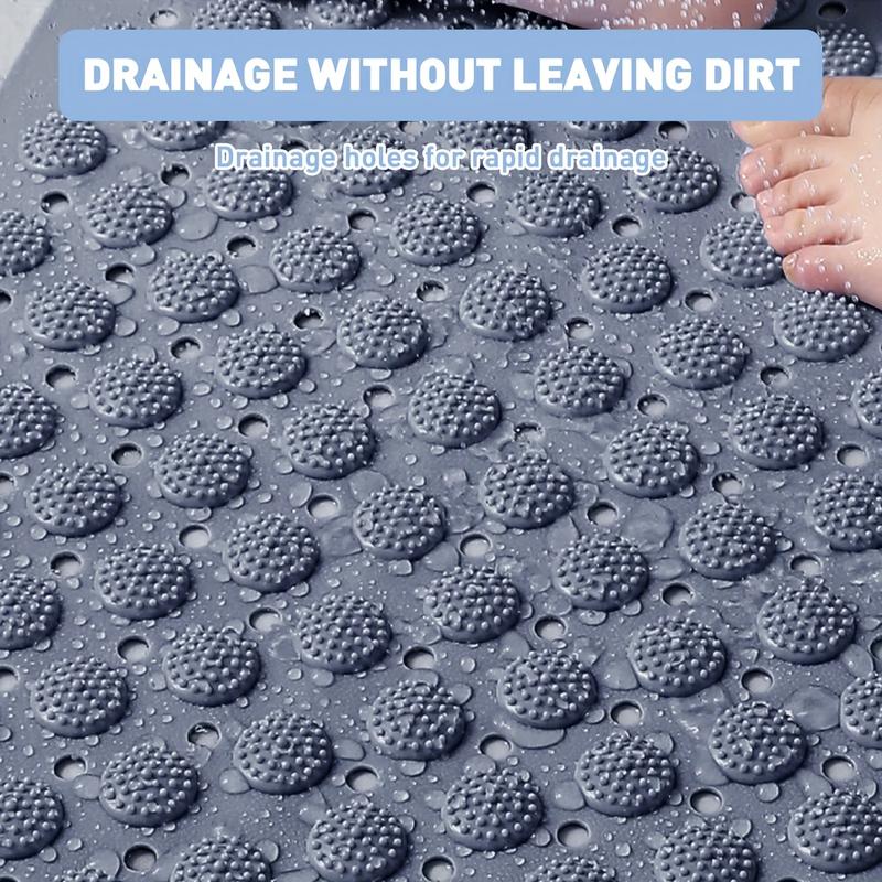 🛁Extra Large Non-Slip Bath & Shower Mat with Drainage Holes ✨