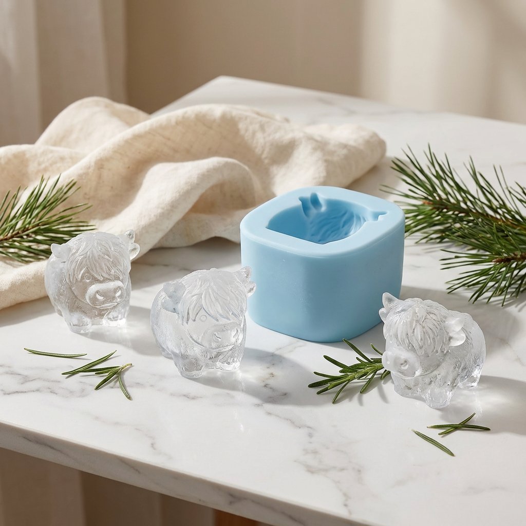 🎁Buy 1 Get 1 Free🐮Meet your new favourite drinking buddy! -- Mini Highland Cow Ice Cube Mold