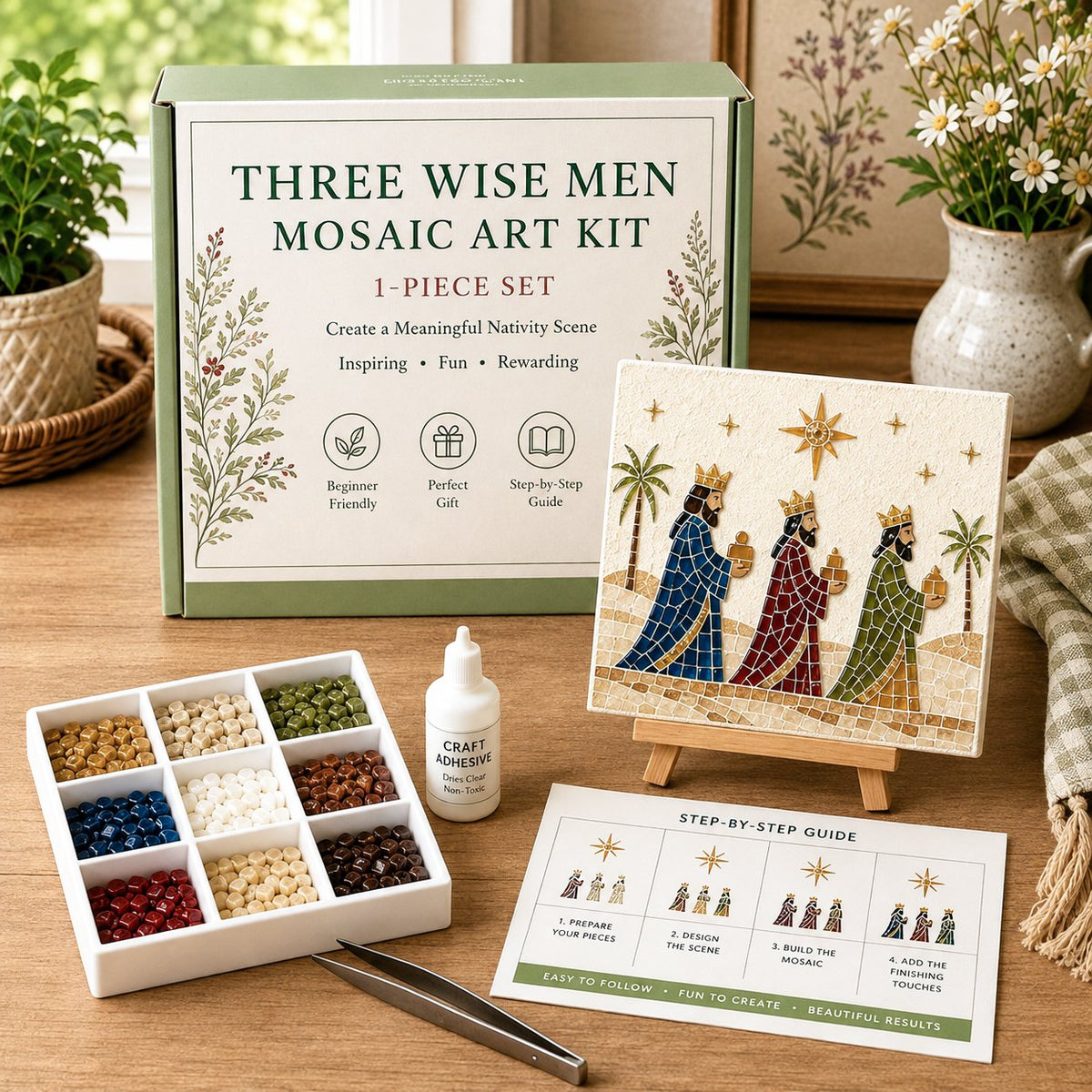✝️ Nativity Collage Craft Bag--Craft Peaceful, Faith-Filled Keepsakes at Home! ✨🕊️