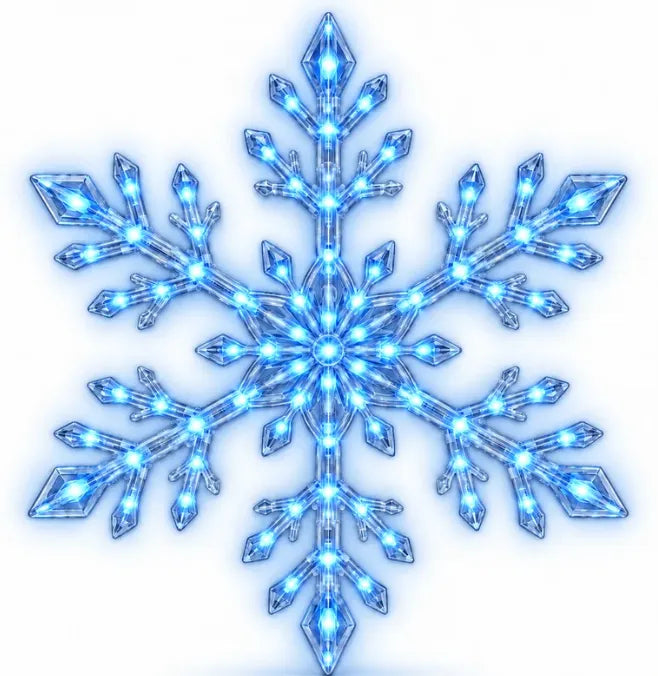 ❄️✨ LED Snowflake Wall Lights — hang them up, and bring a winter wonderland indoors