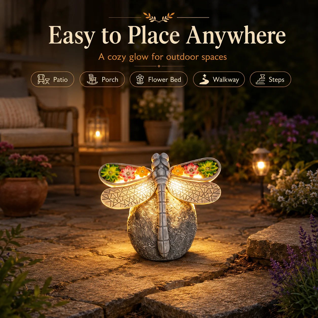 ✨ Magical Glowing Dragonfly Light — Perfect Garden Gift! 🎁