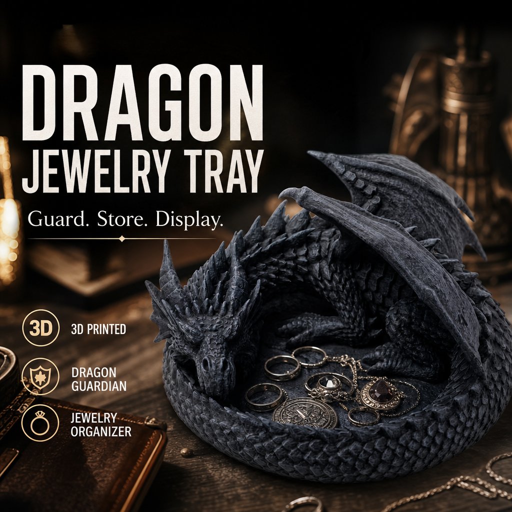 🎲 🐉Keep Your Jewelry Guarded By A Majestic Dragon Instantly! ✨