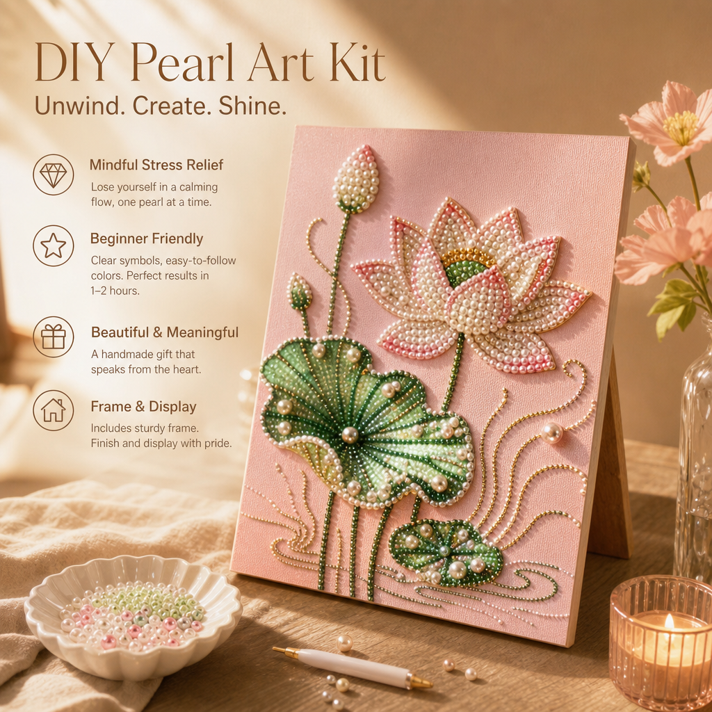 🎨Turn off the noise. Unleash the wonder ✨ DIY Pearl Art Kit