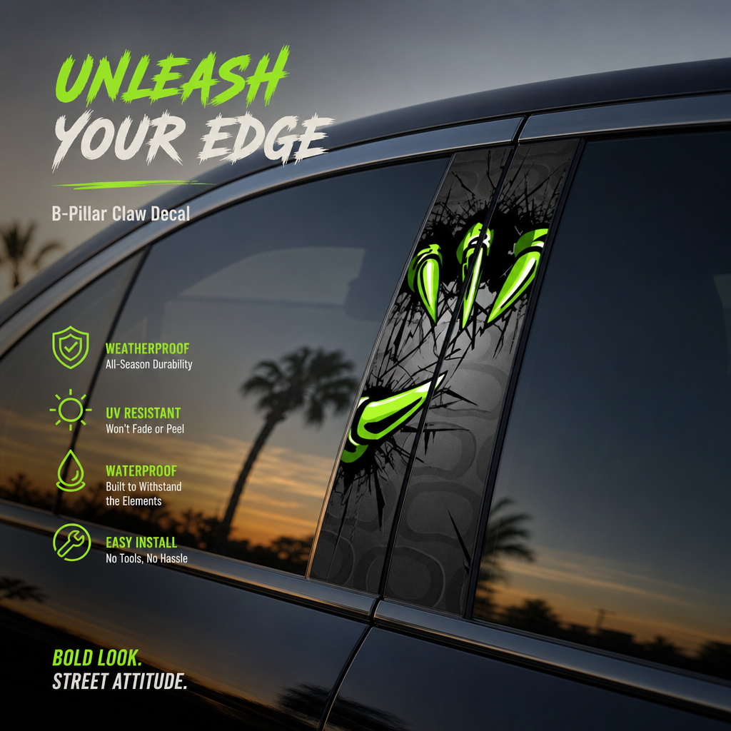 🏎️Ditch the boring stock look – AB Column Car Styling Decals💀