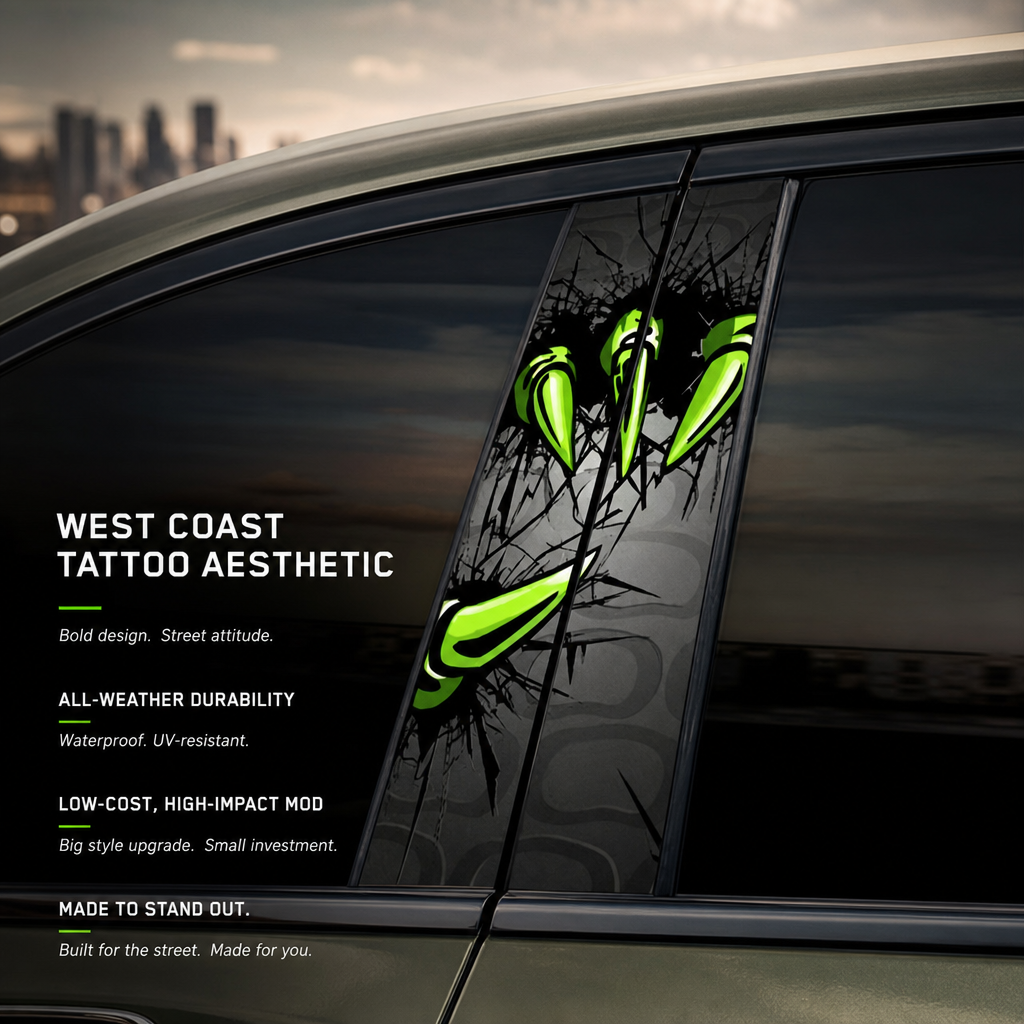 🏎️Ditch the boring stock look – AB Column Car Styling Decals💀