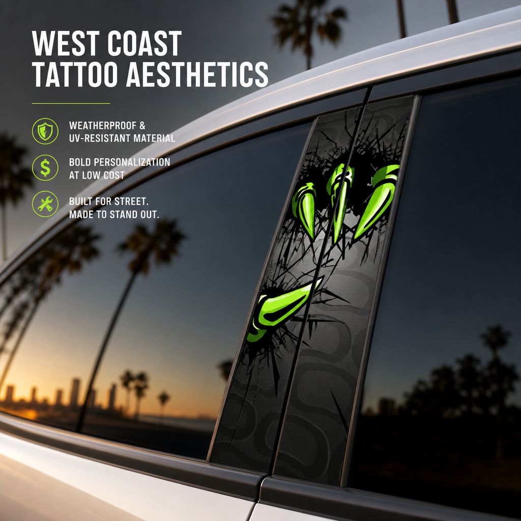 🏎️Ditch the boring stock look – AB Column Car Styling Decals💀