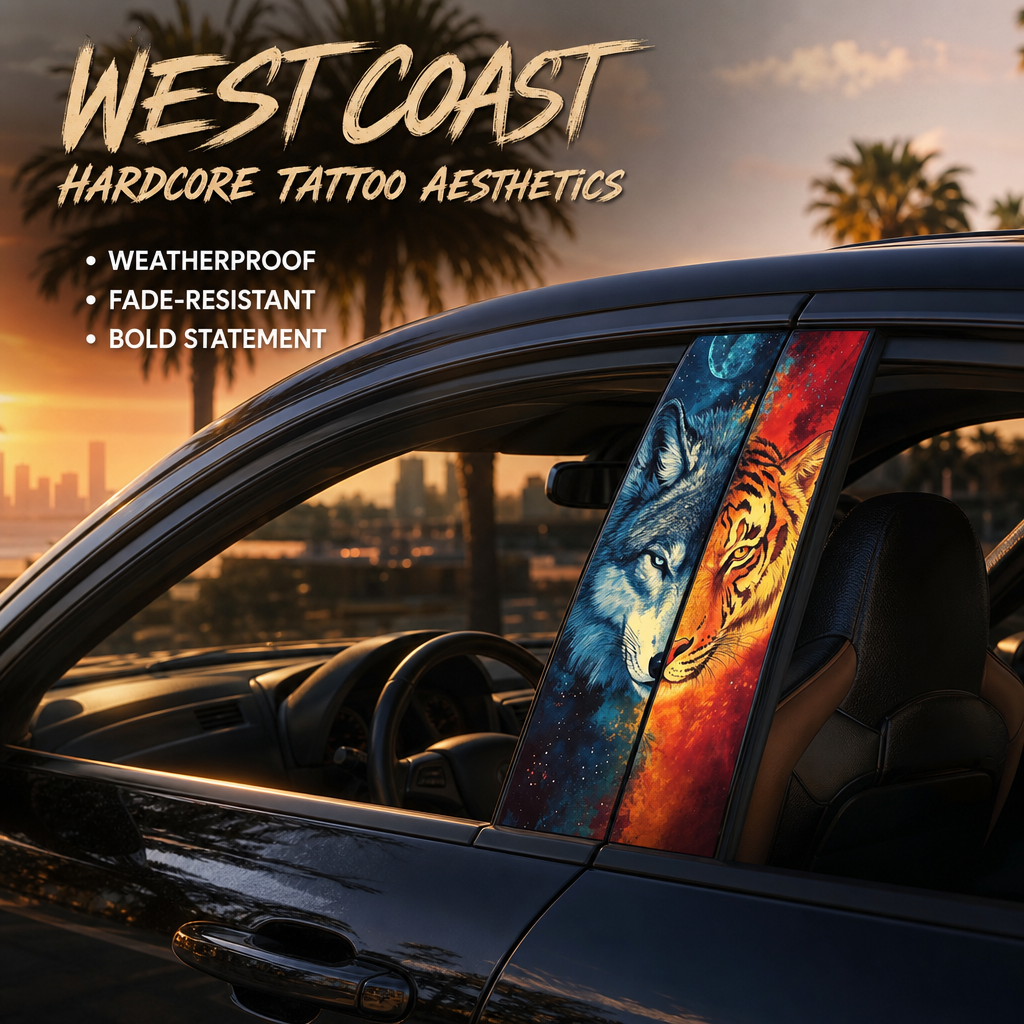 🏎️Ditch the boring stock look – AB Column Car Styling Decals💀
