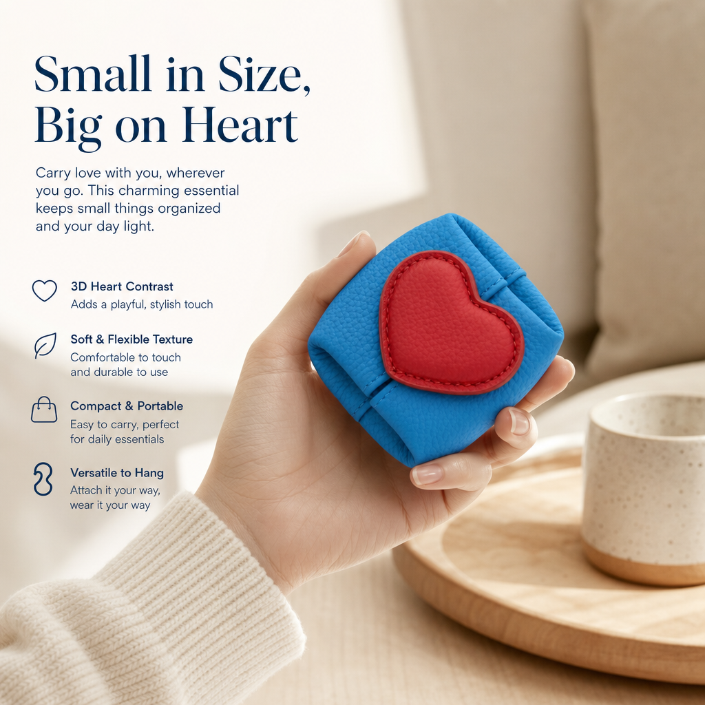 🥹💖A small, divine luxury gift for jewelry lovers --Sweetheart Mini Leather Clutch