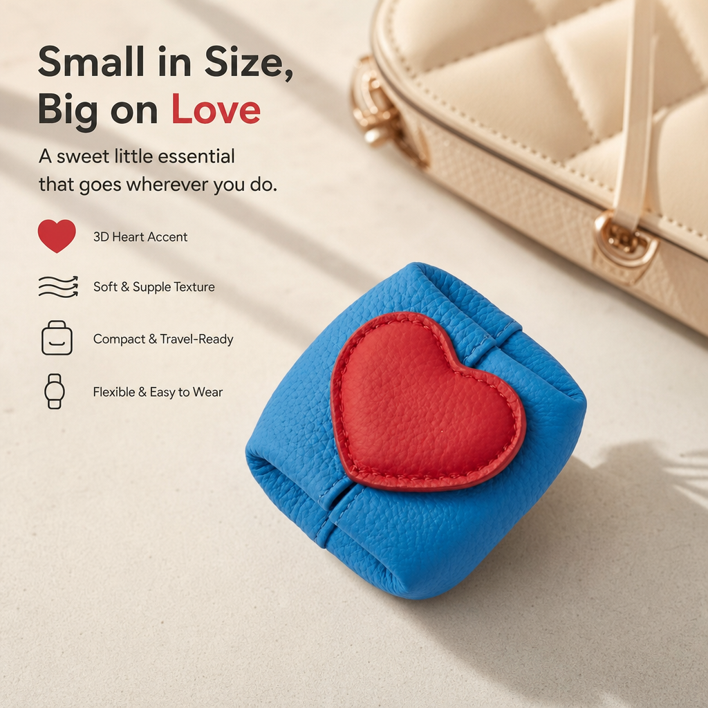 🥹💖A small, divine luxury gift for jewelry lovers --Sweetheart Mini Leather Clutch