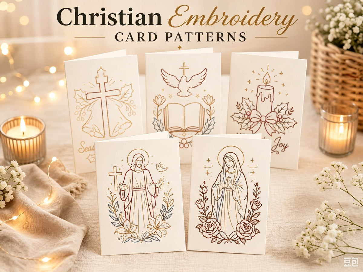 🎄 DIY Christmas Embroidery Card Kit--stitch your own heartfelt Christmas cards🩷