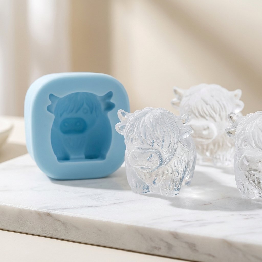 🎁Buy 1 Get 1 Free🐮Meet your new favourite drinking buddy! -- Mini Highland Cow Ice Cube Mold