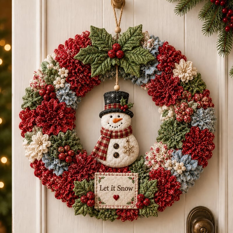 🎄 DIY Christmas Wreath Kit with Pinboard Art – Handmade Christmas Window Decoration