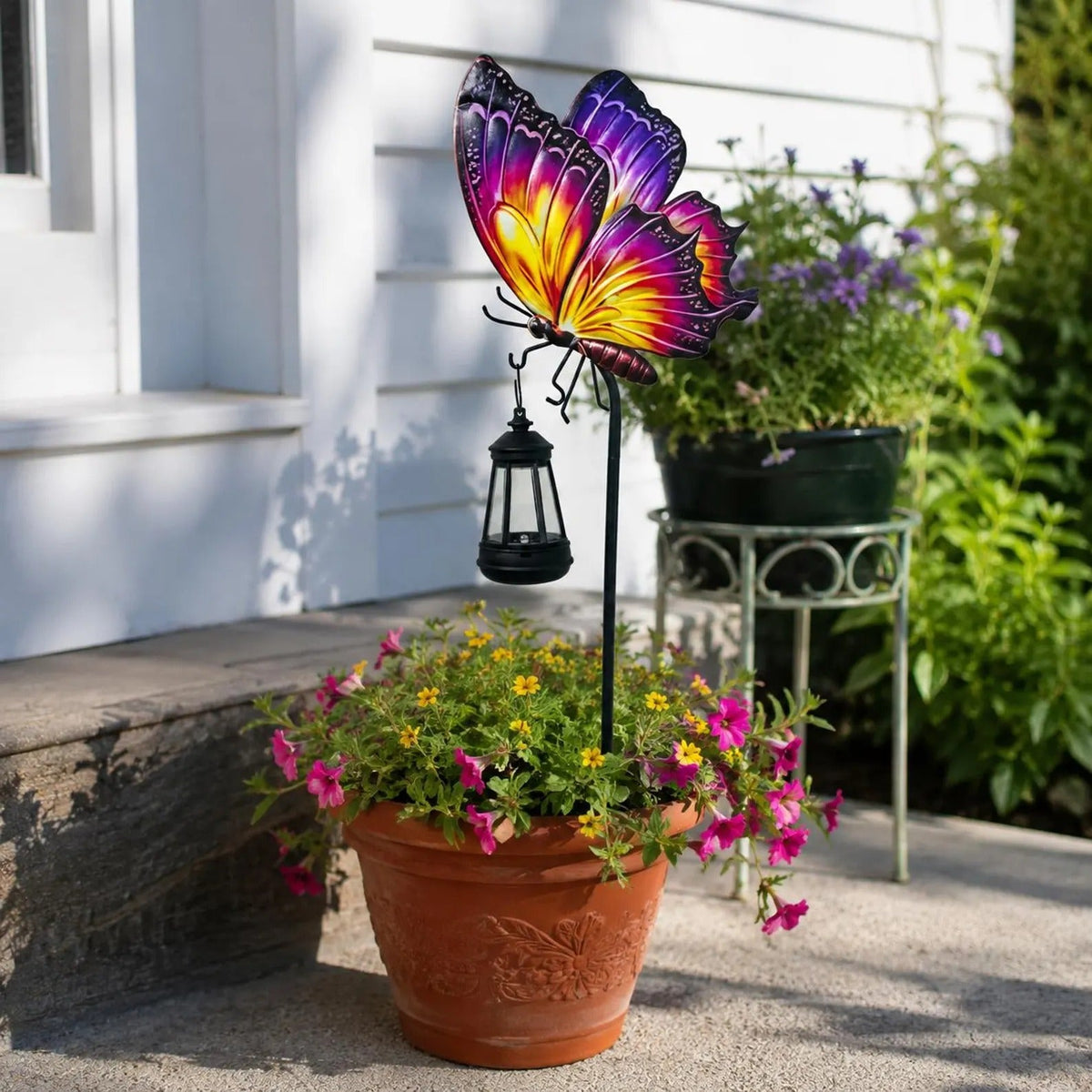 🦋☀️ Solar Butterfly Garden Light--colourful by day, warm glow by night