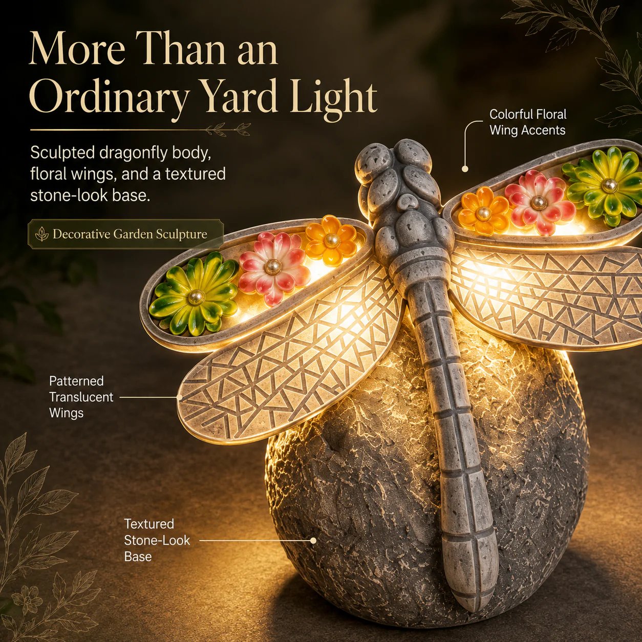 ✨ Magical Glowing Dragonfly Light — Perfect Garden Gift! 🎁