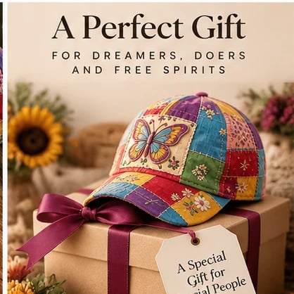 🌈Coat of Many Colors – Butterfly Cap, A Unique Statement for Every Wear🦋