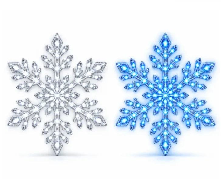 ❄️✨ LED Snowflake Wall Lights — hang them up, and bring a winter wonderland indoors