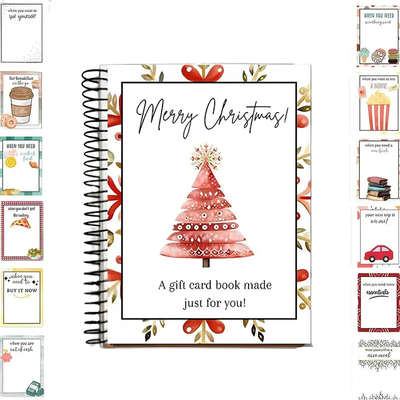 🎄📖 12-Page Gift Card Album-Turn Gift Cards Into a Christmas Surprise Experience