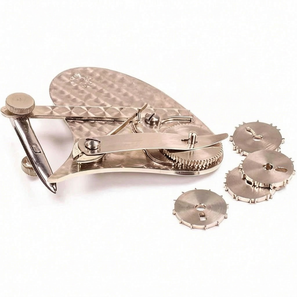 ✒️ Mechanical Gear Train Ruling Pen | Antique German Silver Dotted Hinge Pen