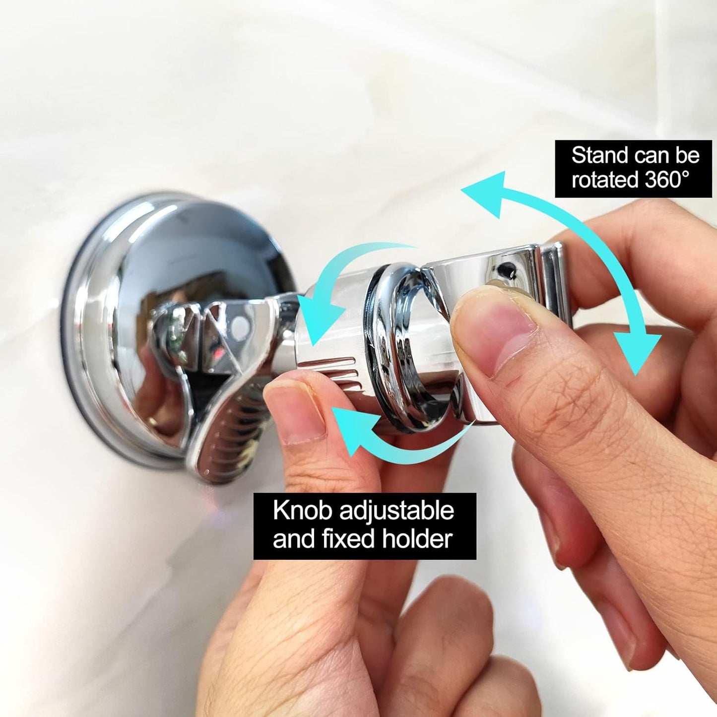 ✨Place Your Shower Head Exactly Where You Need It Drill-Free! 🚿