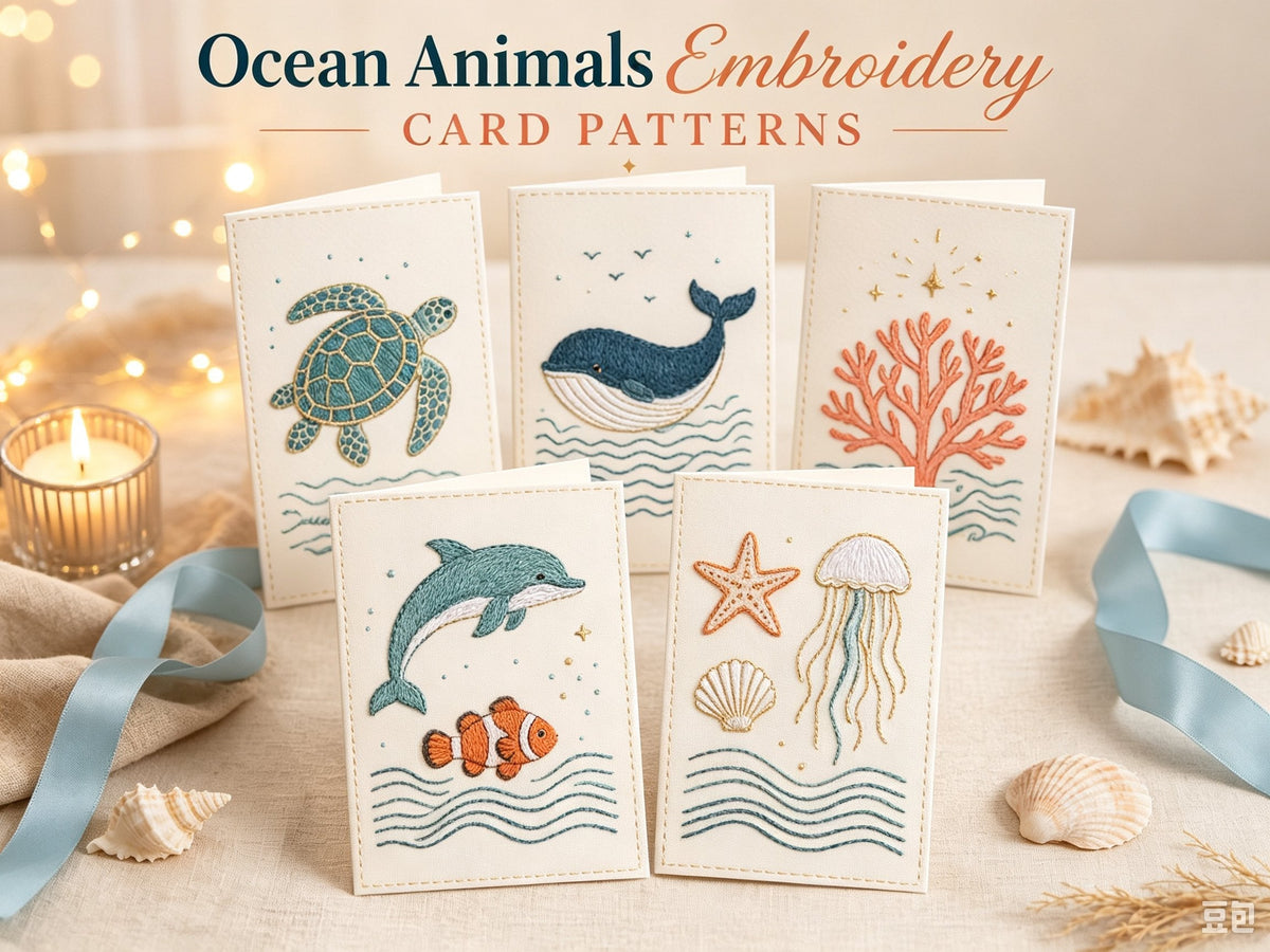 🎄 DIY Christmas Embroidery Card Kit--stitch your own heartfelt Christmas cards🩷