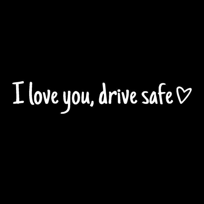💖“I Love You Drive Safe“ mirror stickers