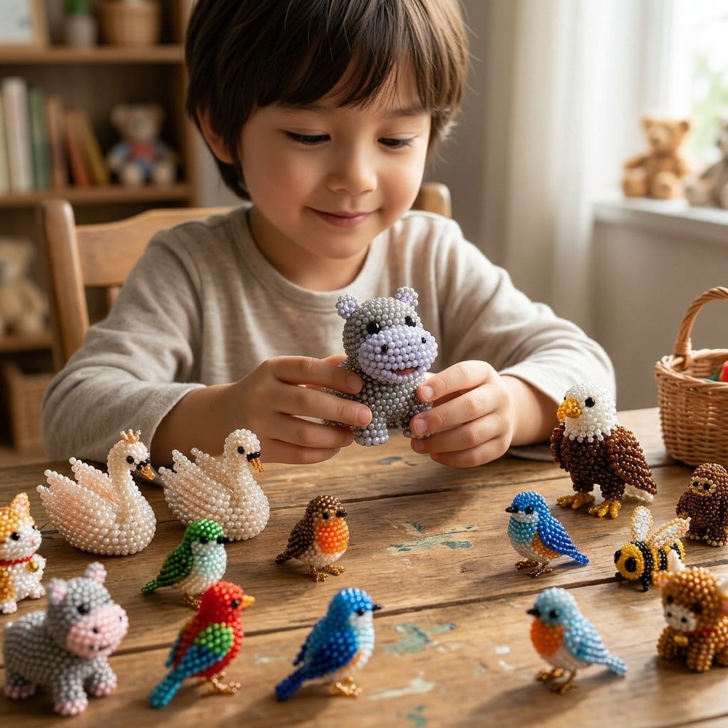 🐦Your New Favorite Cozy Hobby Is Here! ✨ Tiny 3D Beaded Animal DIY Kit