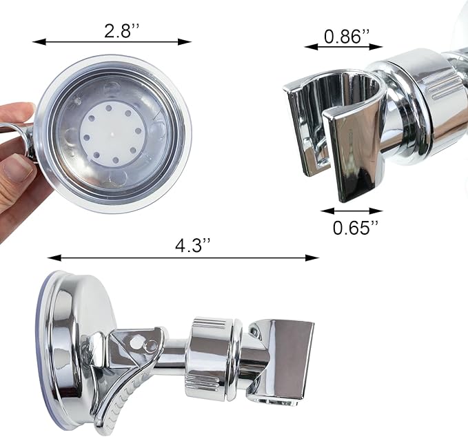 ✨Place Your Shower Head Exactly Where You Need It Drill-Free! 🚿