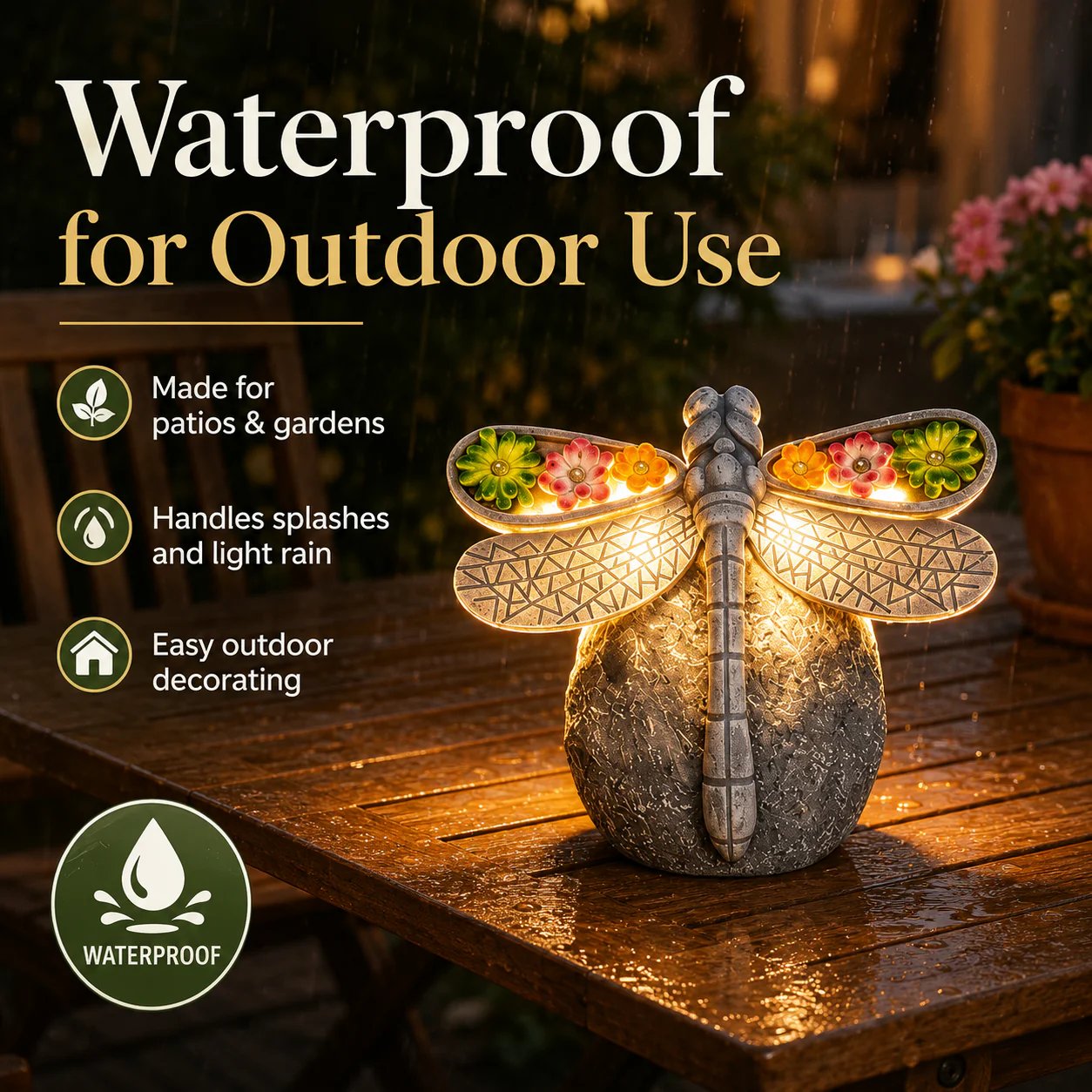 ✨ Magical Glowing Dragonfly Light — Perfect Garden Gift! 🎁