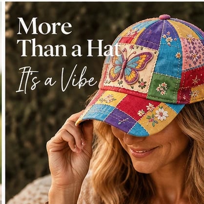 🌈Coat of Many Colors – Butterfly Cap, A Unique Statement for Every Wear🦋