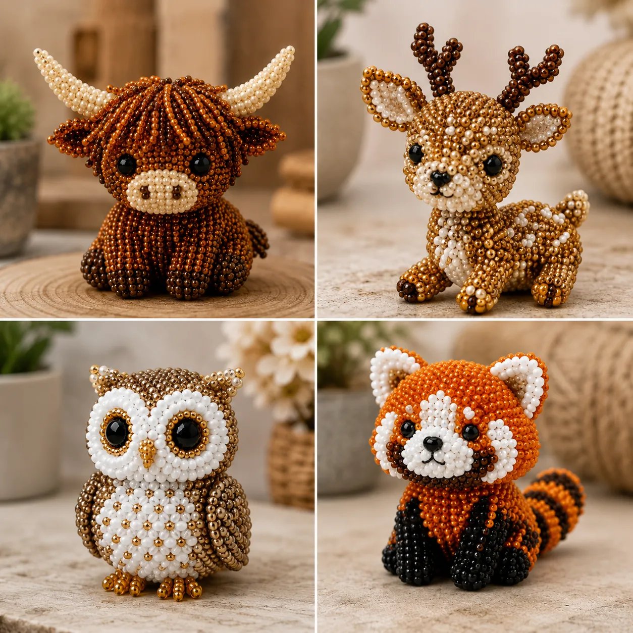 🐦Your New Favorite Cozy Hobby Is Here! ✨ Tiny 3D Beaded Animal DIY Kit