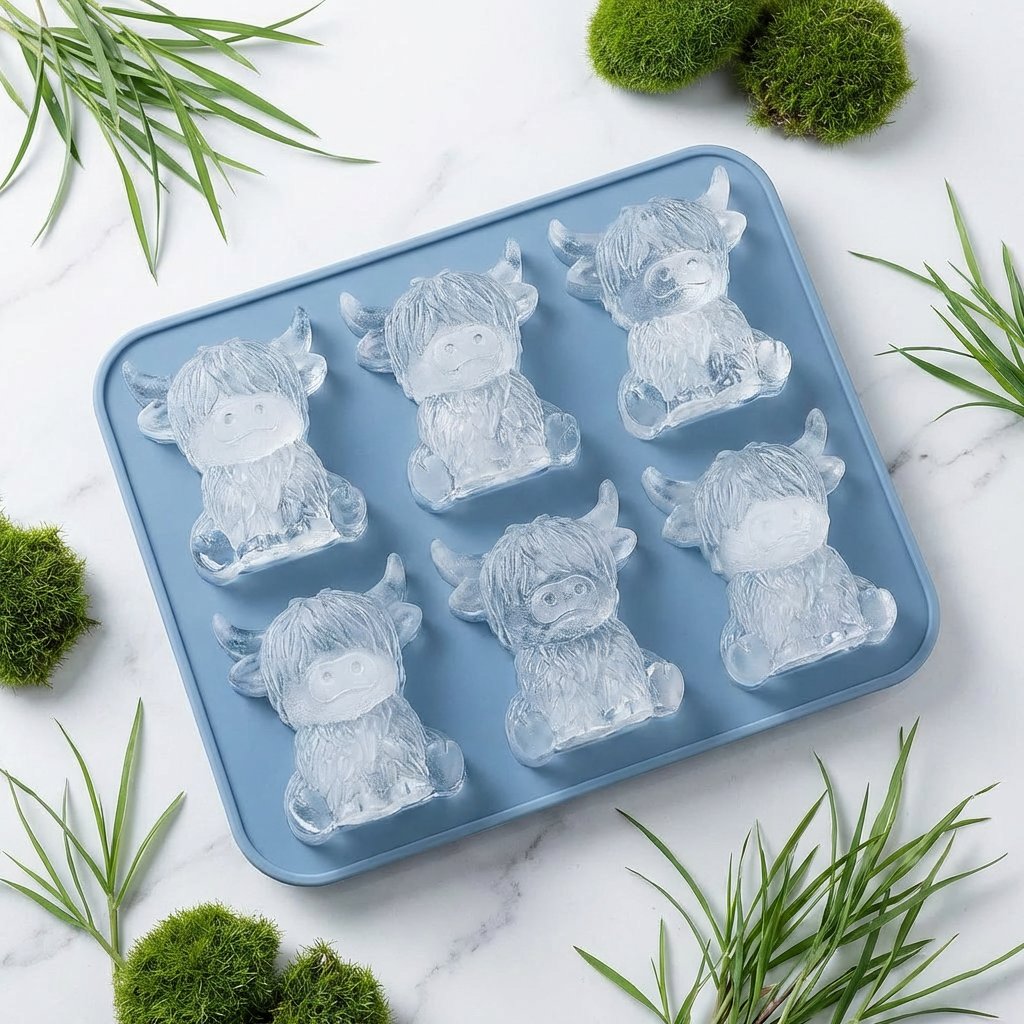🎁Buy 1 Get 1 Free🐮Meet your new favourite drinking buddy! -- Mini Highland Cow Ice Cube Mold
