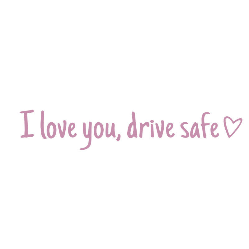 💖“I Love You Drive Safe“ mirror stickers