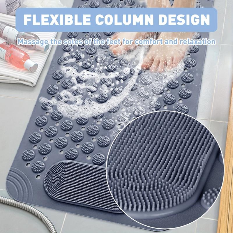 🛁Extra Large Non-Slip Bath & Shower Mat with Drainage Holes ✨