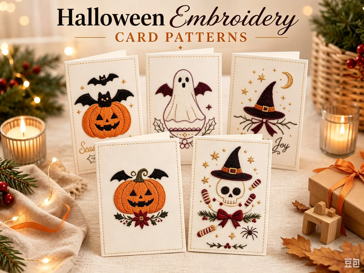 🎄 DIY Christmas Embroidery Card Kit--stitch your own heartfelt Christmas cards🩷
