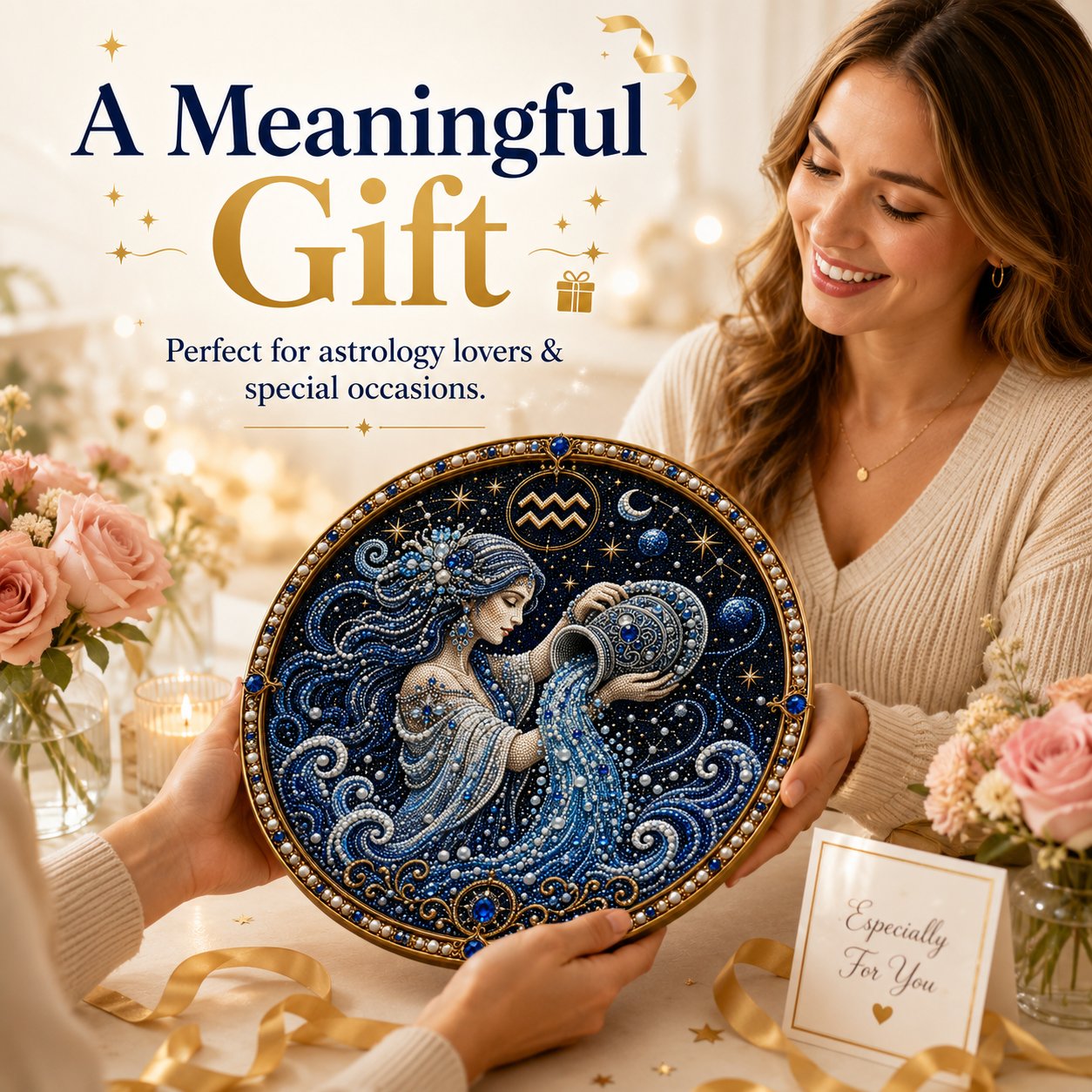 ♈✨Personalized 12 Zodiac Pearl Art Kit – Relax & Create! 🌌