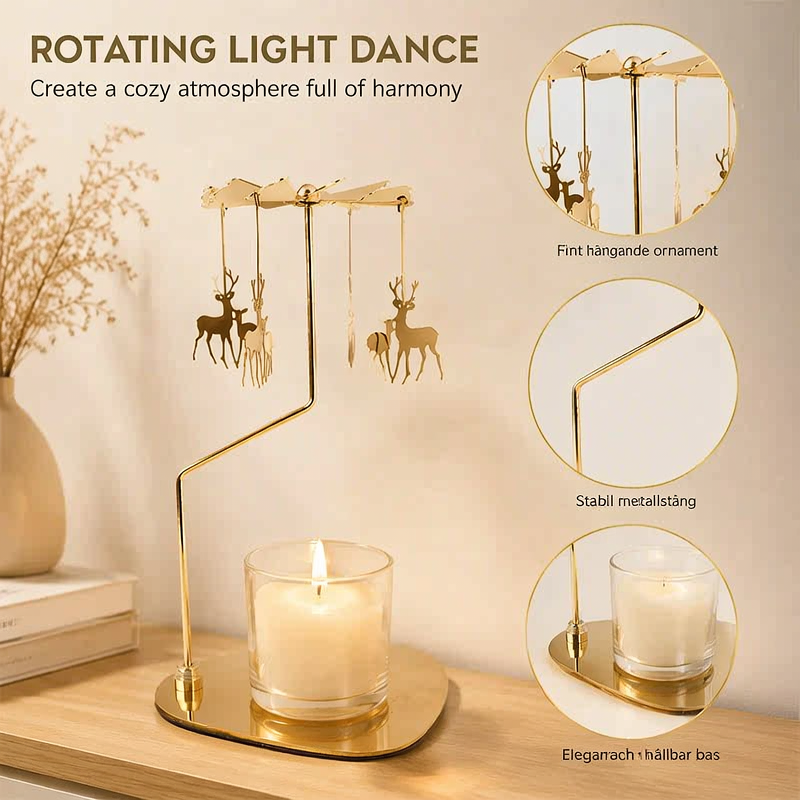 🕯️ Spinning Candle Holder — Watch Charms Dance in the Warm Glow of Your Candle! ✨🕯️