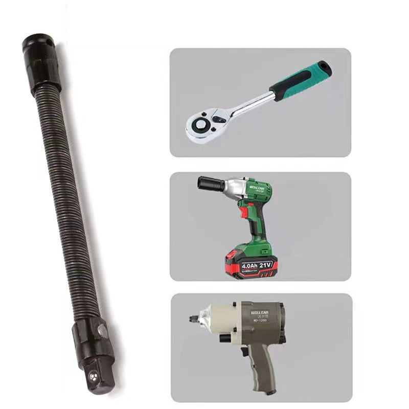 🔥 1/2-inch flexible extension bar for socket wrenches! - Easily access tight spaces