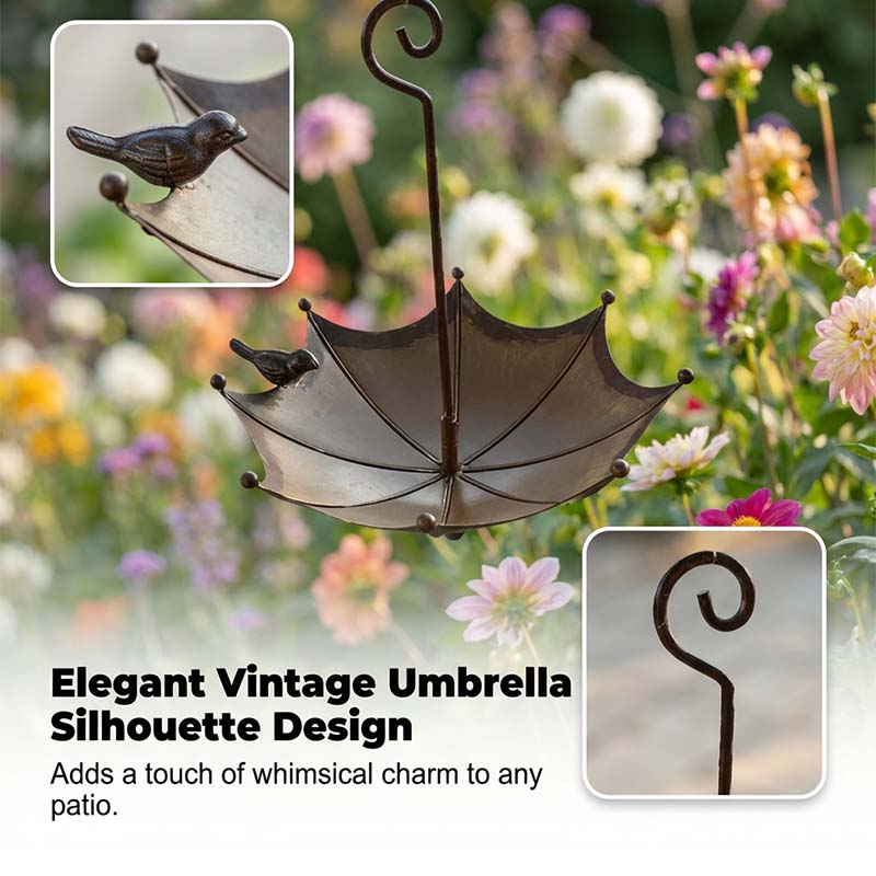 Hanging Bird Feeder & Bird Bath In Umbrella Design--Rain or Shine: The bird feeder they’ll absolutely love! 🐦☔