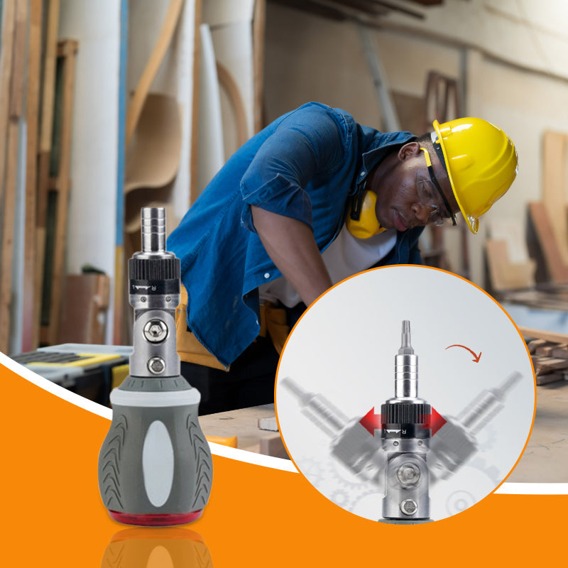 🛠️One Tool, Infinite Solutions. 🏠Versatile 9-in-1 Magnetic Ratcheting Screwdriver Bit Kit