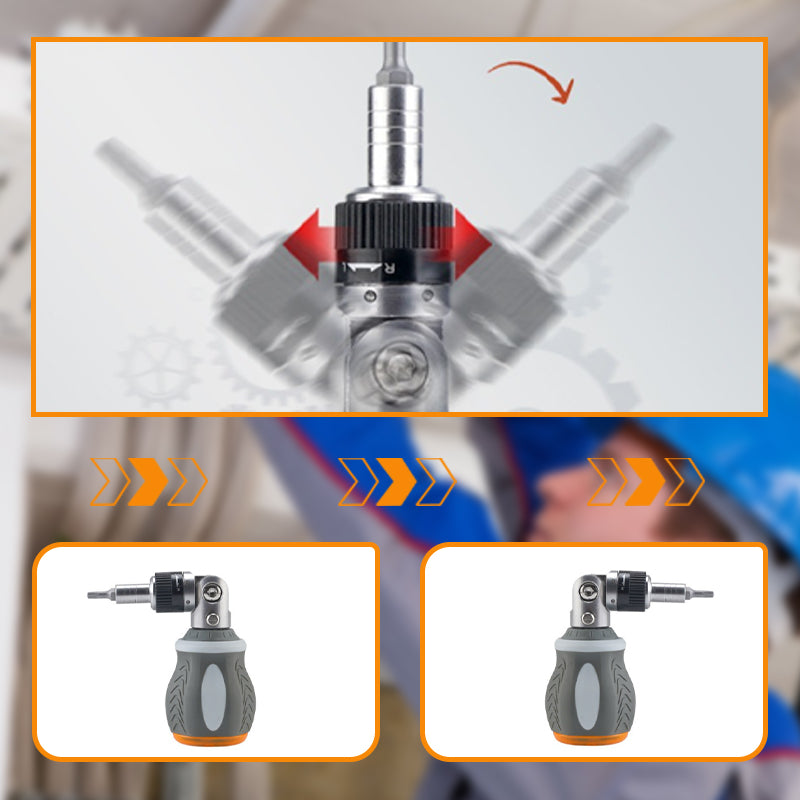 🛠️One Tool, Infinite Solutions. 🏠Versatile 9-in-1 Magnetic Ratcheting Screwdriver Bit Kit