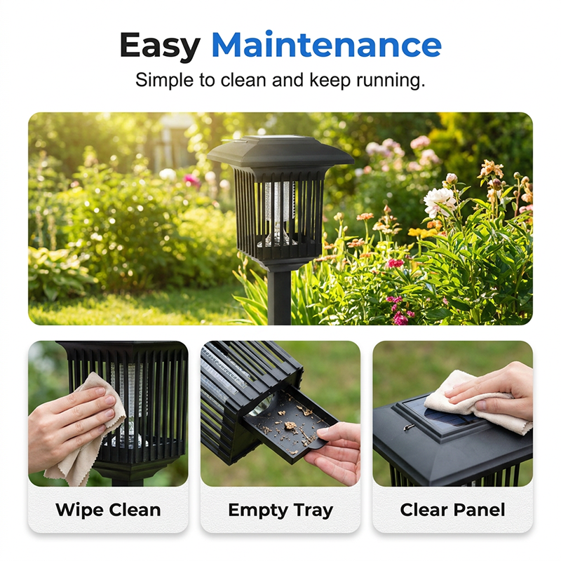 Take Back Your Backyard from Pesky Mosquitoes! 🦟❌🏡Solar Powered 2-in-1 Mosquito Zapper & Garden Light